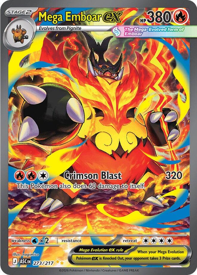 Mega Emboar ex #273/217 Ascended Heroes