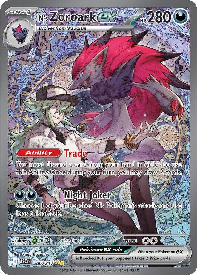 N's Zoroark ex #286/217 Ascended Heroes
