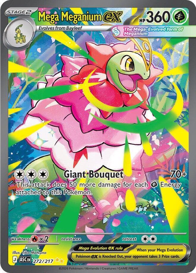 Mega Meganium Ex #272/217 Ascended Heroes