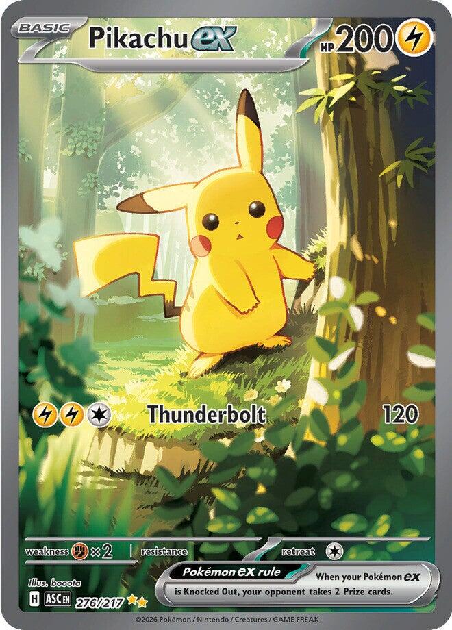 Pikachu ex #276/217 Ascended Heroes