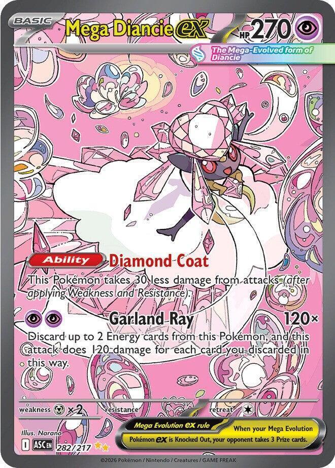 Mega Diancie Ex #282/217 Ascended Heroes