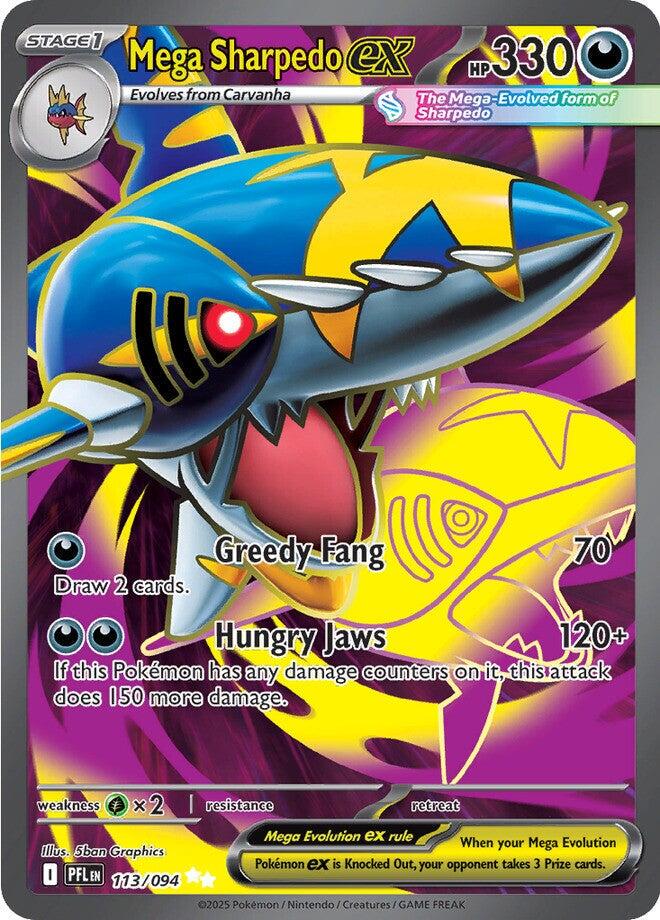 Mega Sharpedo ex #113/094 Phantasmal Flames