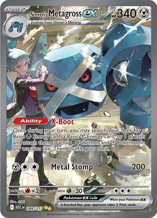 Steven's Metagross Ex #289/217 Ascended Heroes