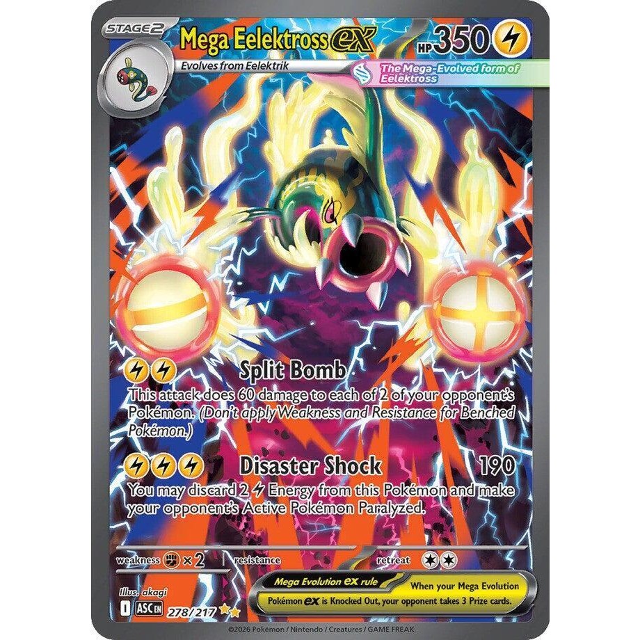 Mega Eelektross Ex #278/217 Ascended Heroes