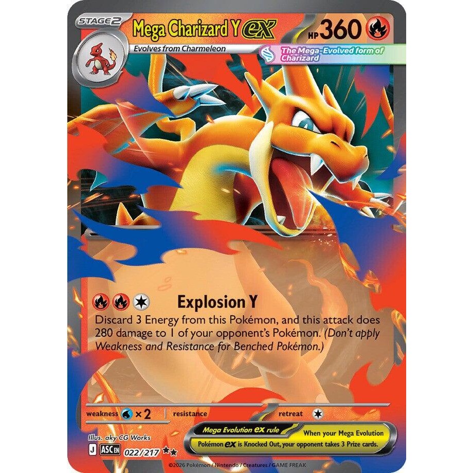 Mega Charizard Y ex #22/217 Ascended Heroes