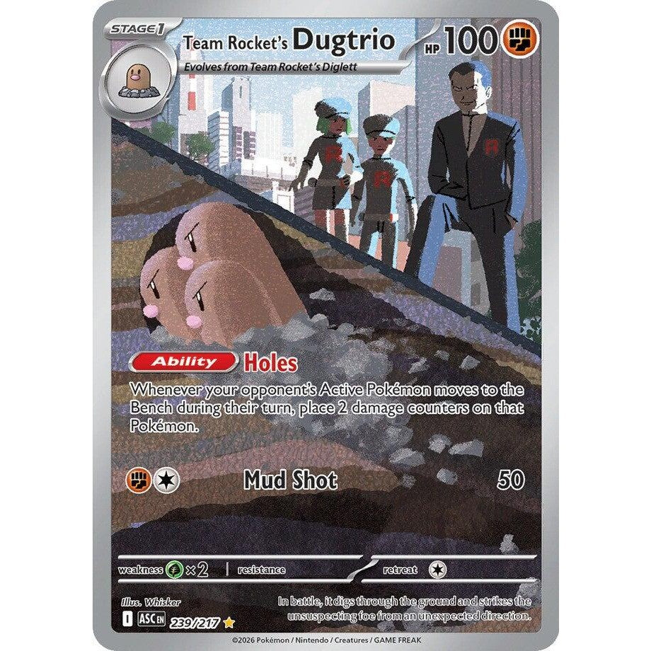 Team Rocket's Dugtrio #239/217 Ascended Heroes