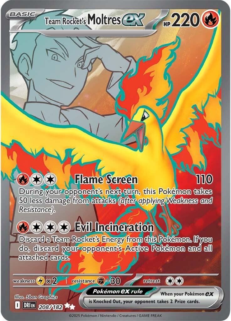 Team Rocket's Moltres ex #208/182