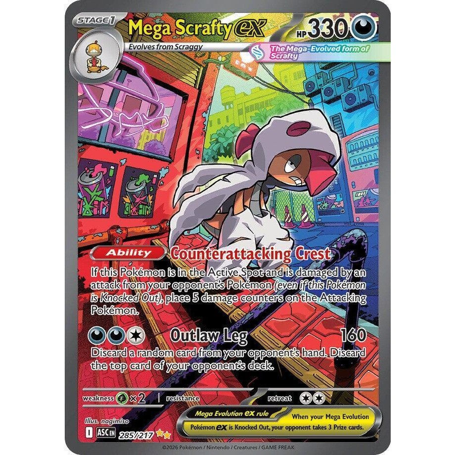 Mega Scrafty Ex #285/217 Ascended Heroes