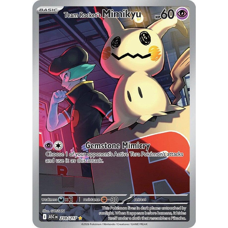 Team Rocket's Mimikyu #238/217 Ascended Heroes
