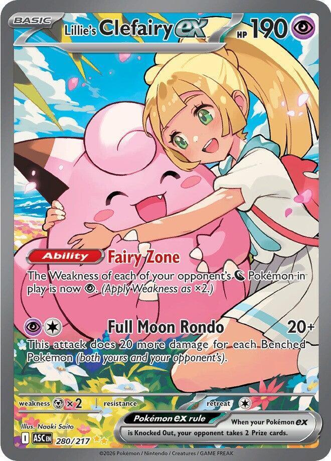 Lillie's Clefairy Ex #280/217 Ascended Heroes