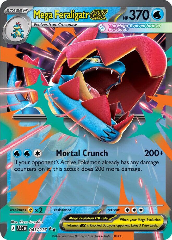 Mega Feraligatr ex #43/217 Ascended Heroes