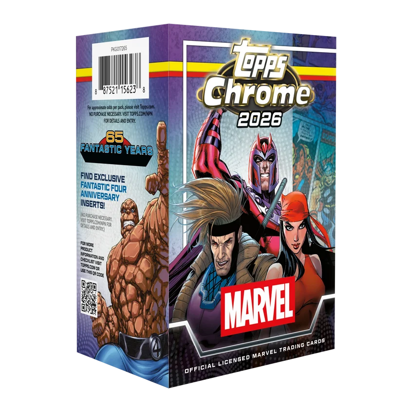 2026 Topps Chrome Marvel Comics Value Box – Marvel Koleksiyon Kartları