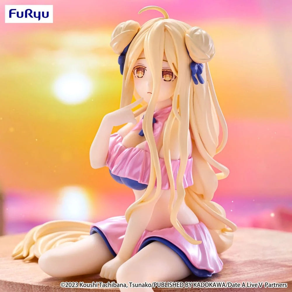 Date A Live V Noodle Stopper Mukuro Hoshimiya Swimsuit Pastel Pink Color Ver. Figürü – 13 cm – Ön Sipariş