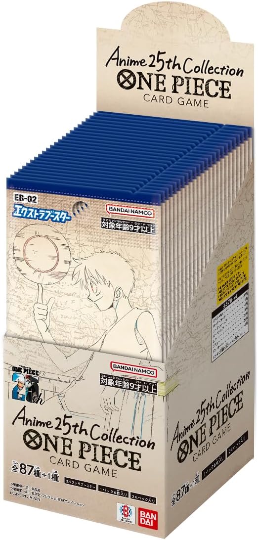 One Piece EB-02 Anime 25th Collection Booster Box Japonca