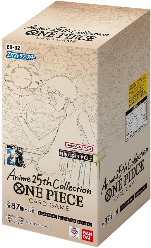 One Piece EB-02 Anime 25th Collection Booster Box Japonca