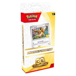 Pokémon TCG 30th Celebration Knock Out Collection İngilizce – Eevee Promo ve 2 Booster Paket