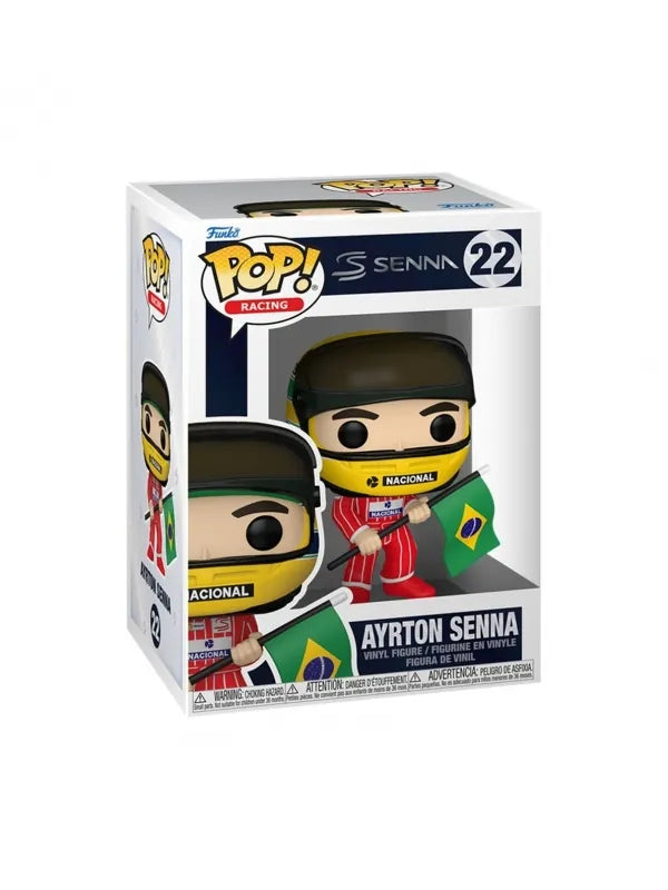 Formula 1 Funko POP! Vinyl Ayrton Senna with Brazilian Flag #22 Figürü