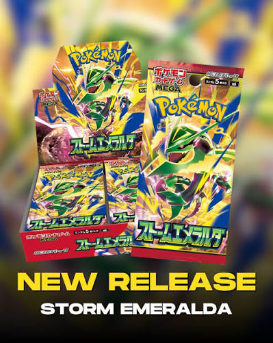 Pokémon Mega Evolution Storm Emeralda Booster Box Japonca