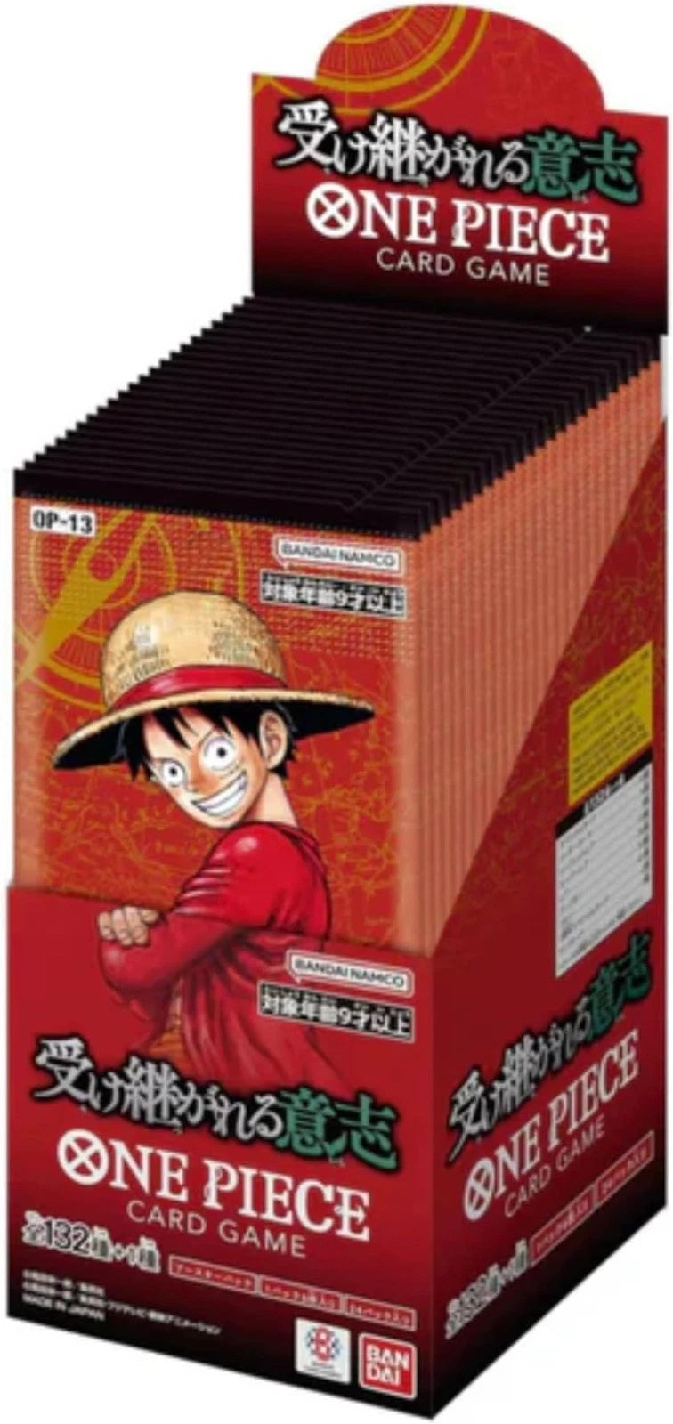 One Piece OP-13 Carrying on his Will Booster Box Japonca
