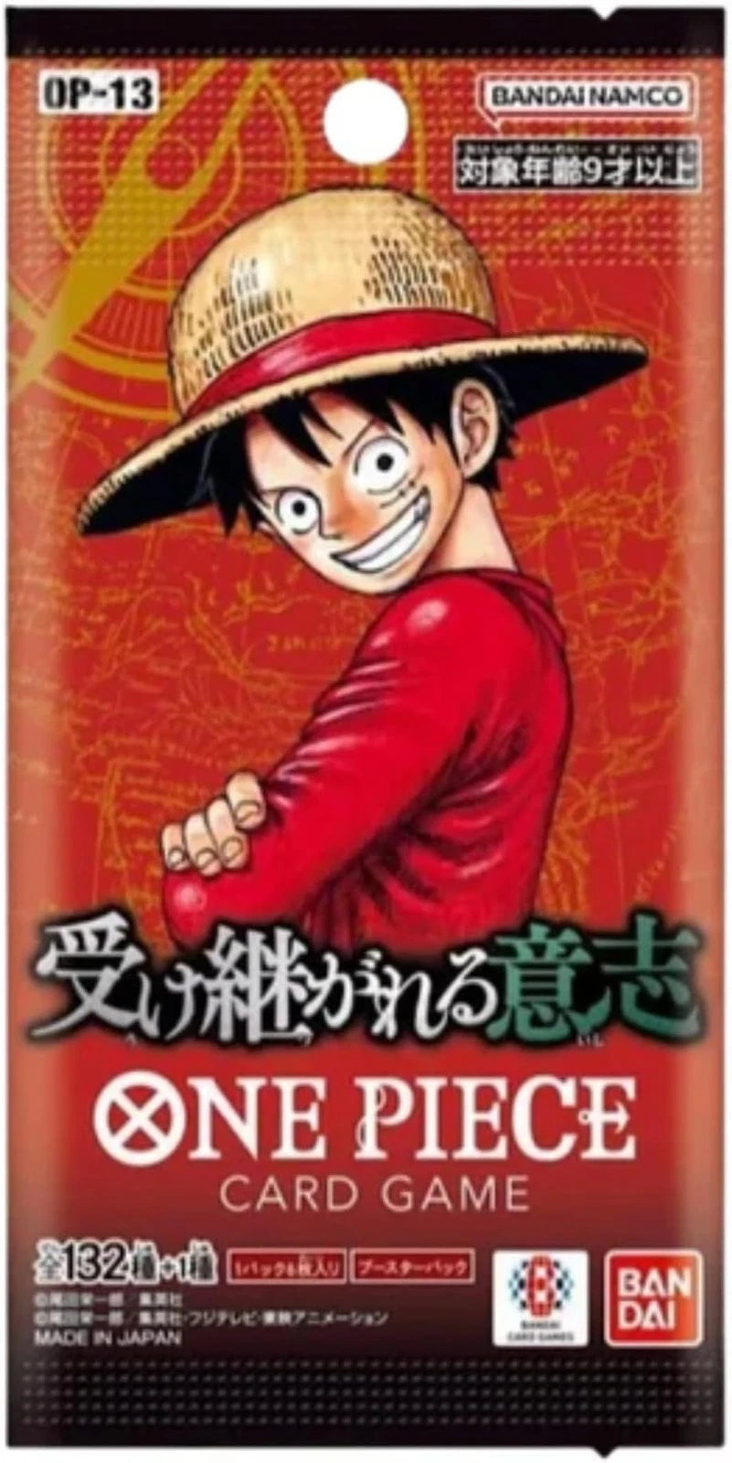 One Piece OP-13 Carrying on his Will Booster Box Japonca